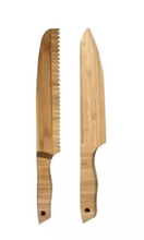 Cargar imagen en el visor de la galería, 2 Pack De Cuchillos De Bambú - Utensilios Ecológicos