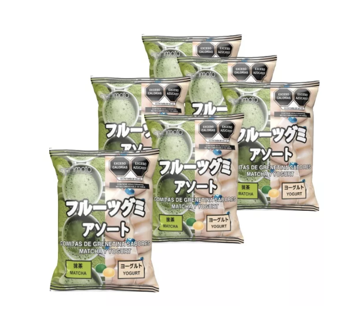 6 Bolsas De Gomitas Yogurt - Matcha