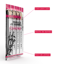 Cargar imagen en el visor de la galería, PALILLOS DE BAMBU OHASHI 8 PIEZAS