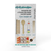 Cargar imagen en el visor de la galería, PAQUETE DE UTENSILIOS PARA HACER SUSHI 10 PZAS