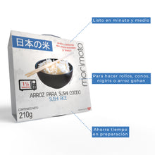 Cargar imagen en el visor de la galería, ARROZ PARA SUSHI COCIDO 210 GRS