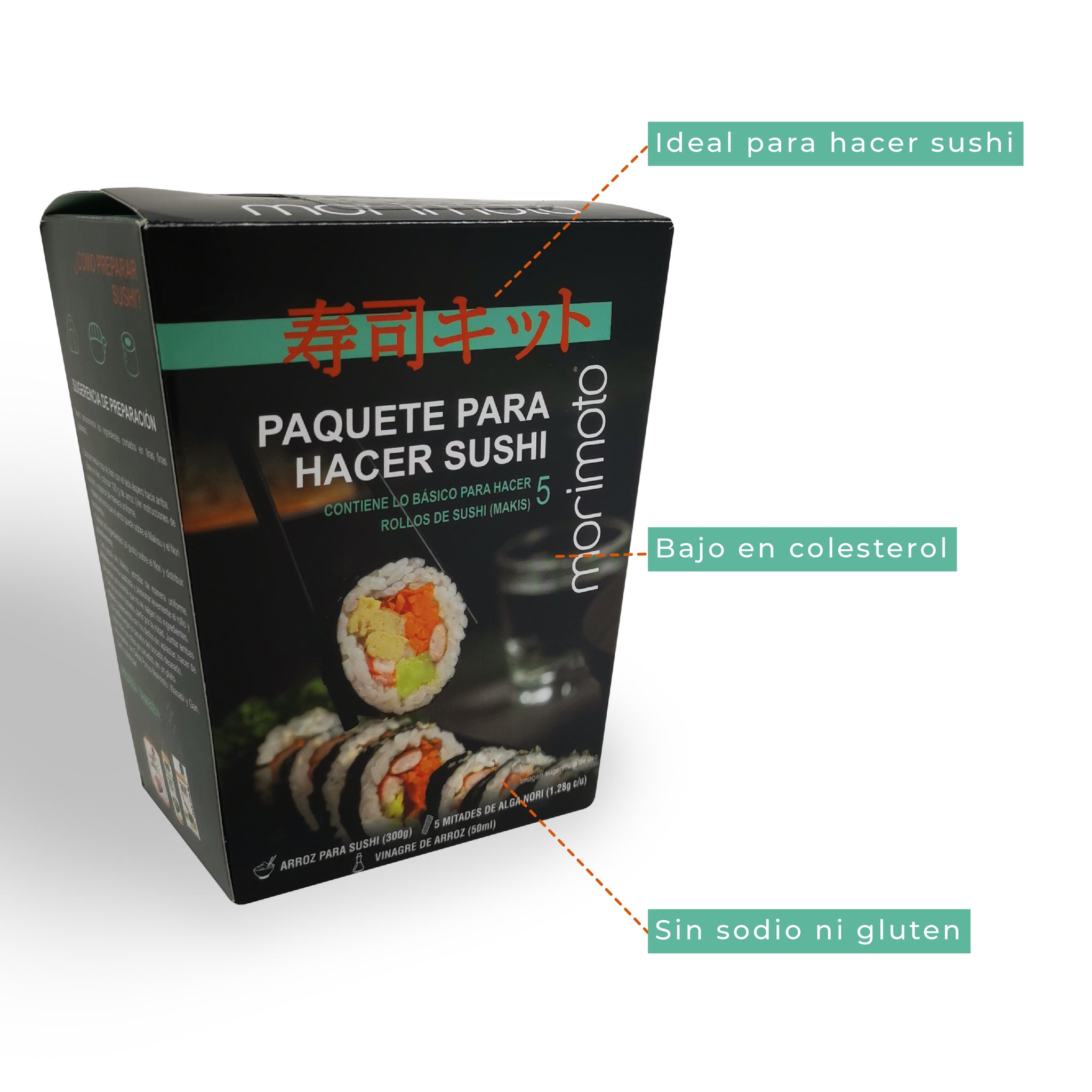 PAQUETE BASICO PARA HACER SUSHI (5 ROLLOS) – Morimoto Gourmet